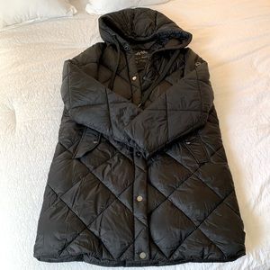 Quilted Black Michael Kors Coat Size L